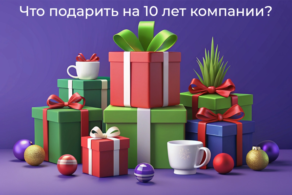 Что подарить на 10 лет компании? Выбираем корпоративные подарки