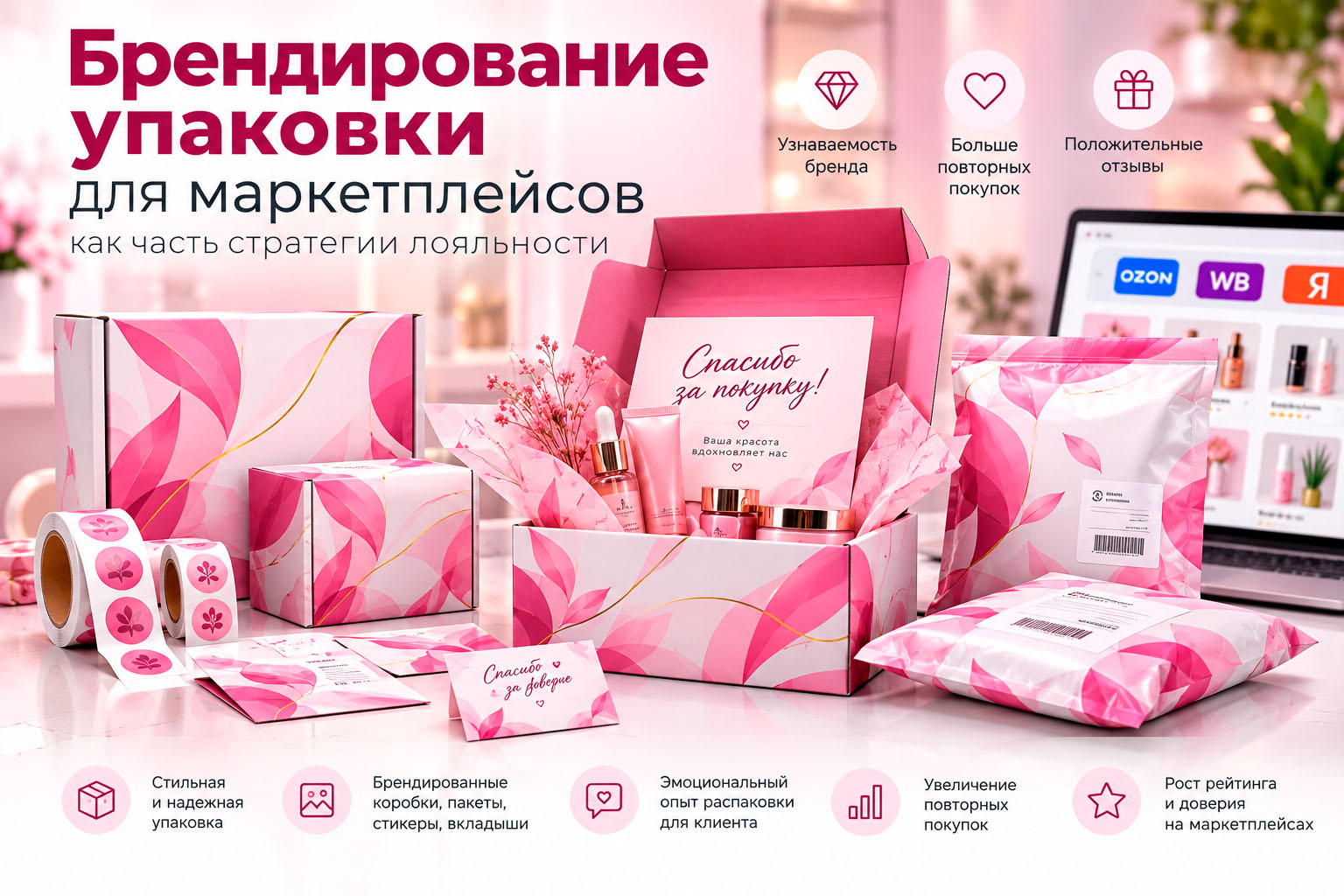 Брендирование упаковки для маркетплейсов как часть стратегии лояльности