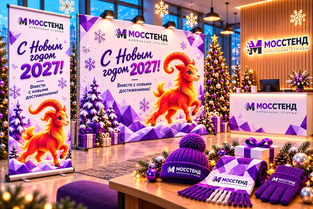 Оформление офиса к Новому году 2027: мобильные решения для праздничного настроения